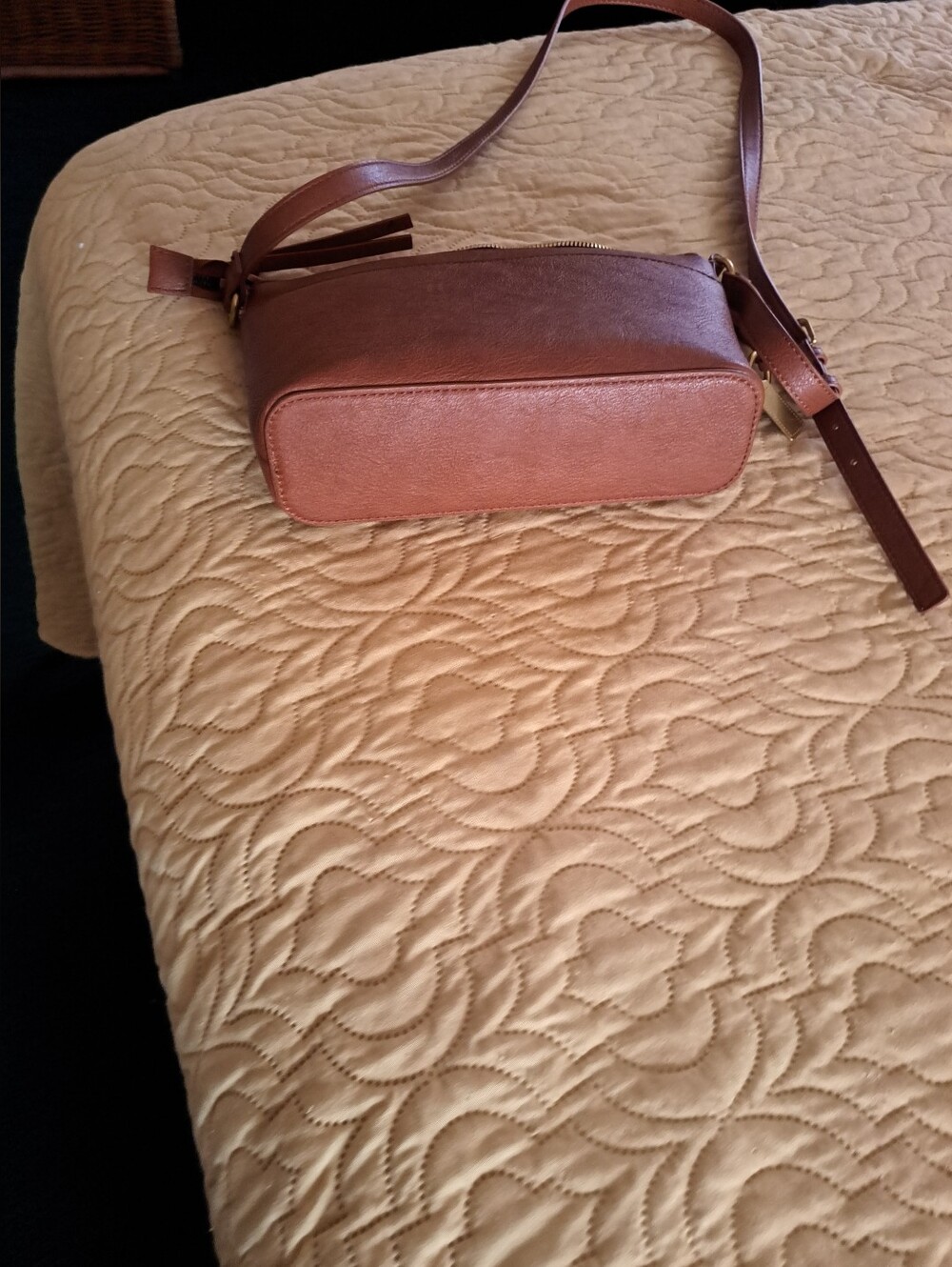 Sonoma Chestnut Brown Leather Crossbody